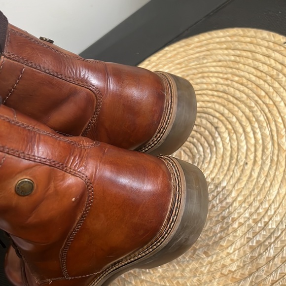 Base London Men Leather Chelsea Combat Boot Size 42 - Picture 9 of 15